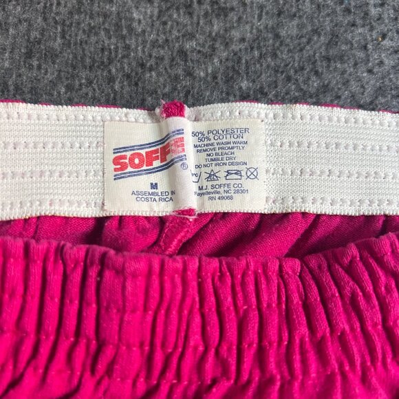 SOFFE Hot Pink Vintage Athletic Mini Shorts Women's Sz Med Y2K 90s - Picture 2 of 8